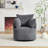 33.83" W Upholstered Swivel Barrel Chair-114294636