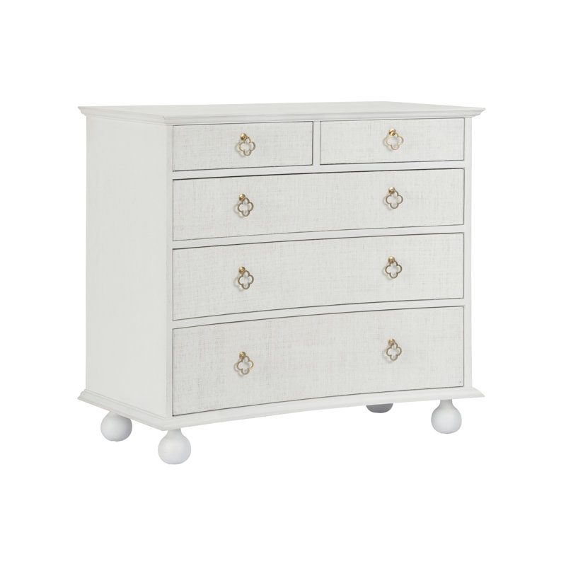 Maxwell 5 - Drawer Dresser, White
