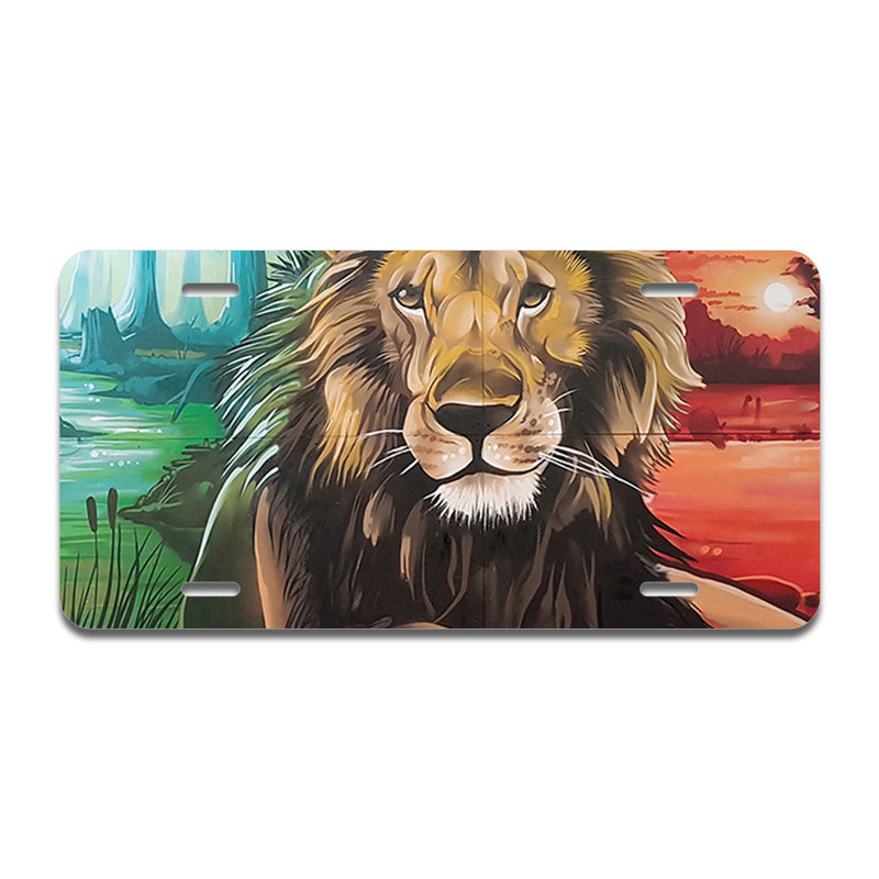 Split Lion Aluminum Plate Frame