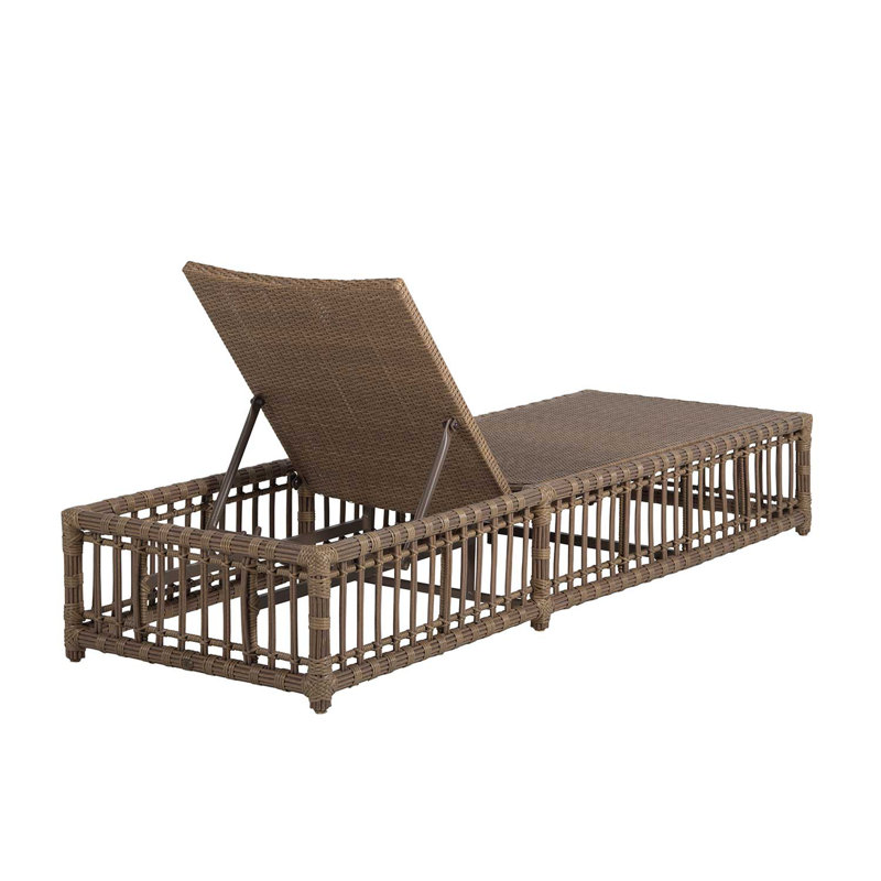 Newport Woven Chaise, Natural White, No Welt