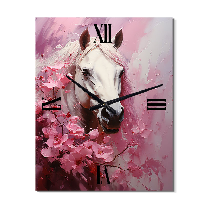 Elenamarie - Horloge murale cheval, Petit