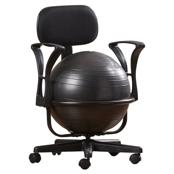 Uncaged Ergonomics Wobble Stool Air: Rolling Balance Ball Office Chair for Active Sitting
