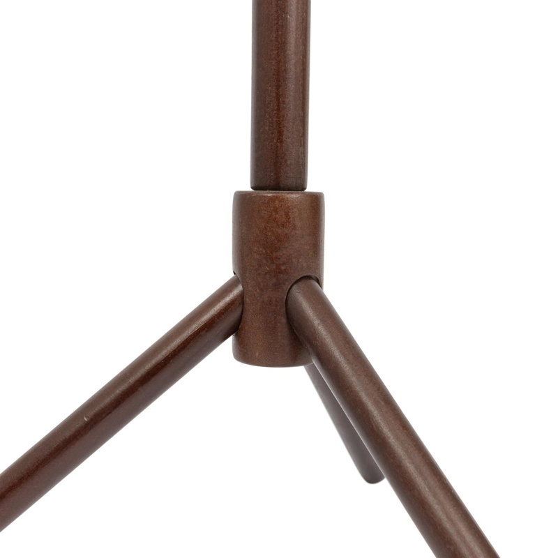 Solid Beech Wood Freestanding Coat Stand, Dark Brown