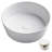 KRAUS Viva™ Thin Ceramics Vessel Bathroom Sink with Pop-Up Drain