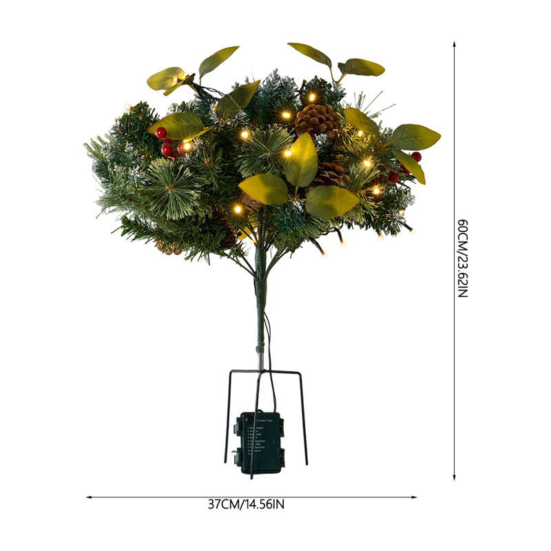60cm H Lighted Artificial Christmas Tree