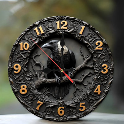 Raven Decorative Wall Clock