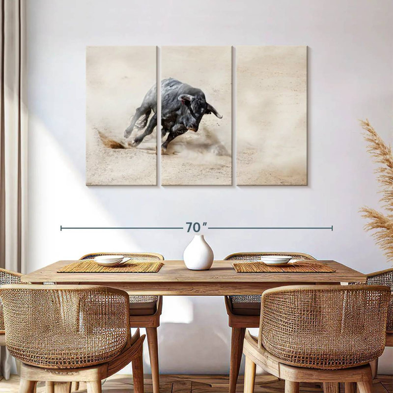 Charging Bull, 36" H x 57" W