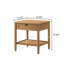Table de chevet avec tiroir Vichy, noyer clair