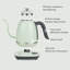 Bouilloire électrique à col de cygne K821 avec contrôle de température variable Buydeem K821, acier inoxydable 18/8 durable, maintien automatique au chaud et minuterie de brassage intégrée, 0,8 l-113412676