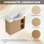 Meuble-lavabo mural avec lavabo en céramique blanche-1055327269
