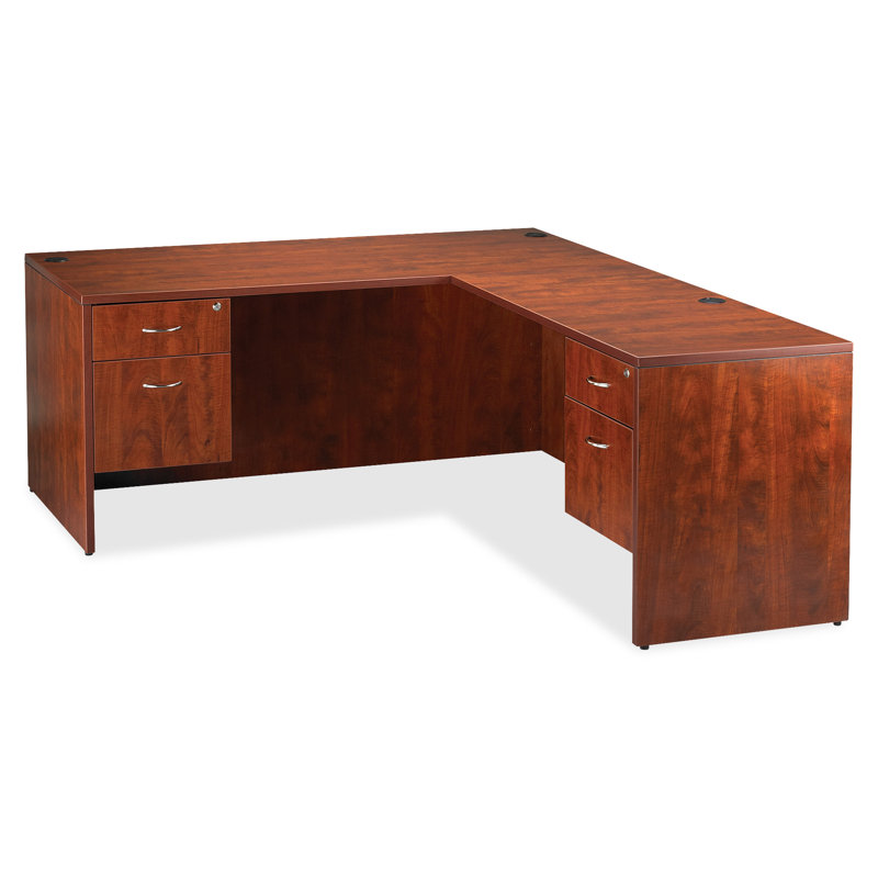 Cherry Laminate 29.5'' H Desk Return with PVC Edges