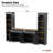 3-Piece Farmhouse Entertainment Center with Storage Cabinet for TVs Up to 70",TV Stand with Bookshelf-86124702