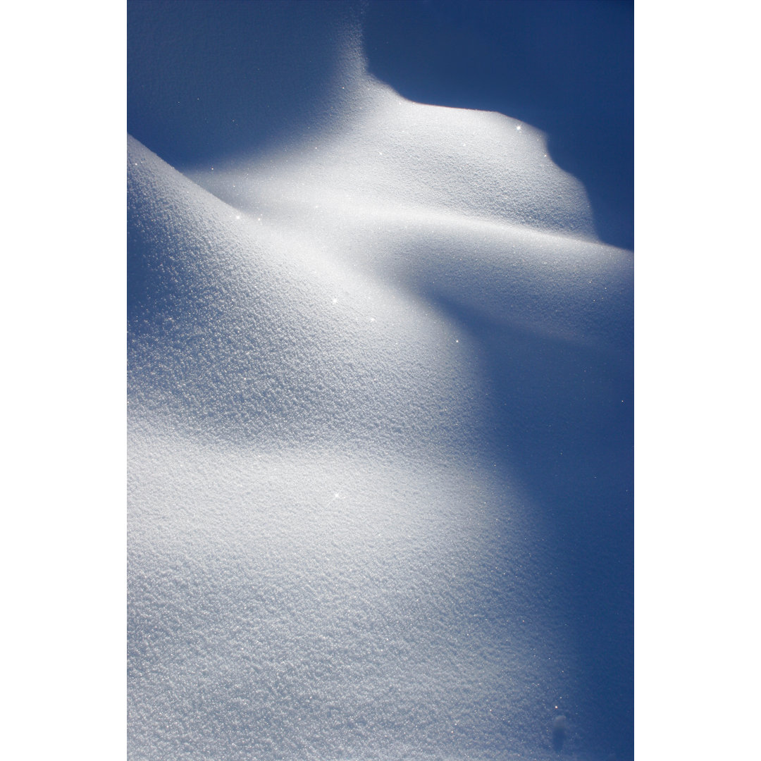 Schnee Hintergrund von AVTG - Kunstdrucke auf Leinwand ohne Rahmen