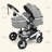 Convertible Baby Stroller, Folding High Landscape Infant Carriage, Adjustable Canopy, Diaper Bag, Anti-Shock-116818972