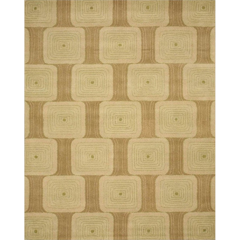Green Hand Tufted Wool Rug