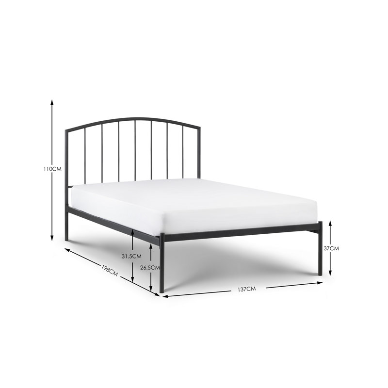 Oconnell Metal Bed, Double (4'6)