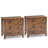 2 Pcs 3-drawer Dresser With Convenient Handles Smooth Slide Rails Accent Table-1575034154