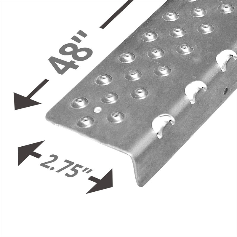 Roulement antidérapant H 0,01 po x l 2,75 po x 48 po