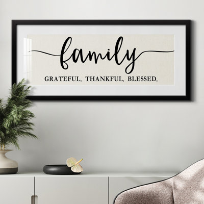 Family Grateful - reproduction de cadre photo