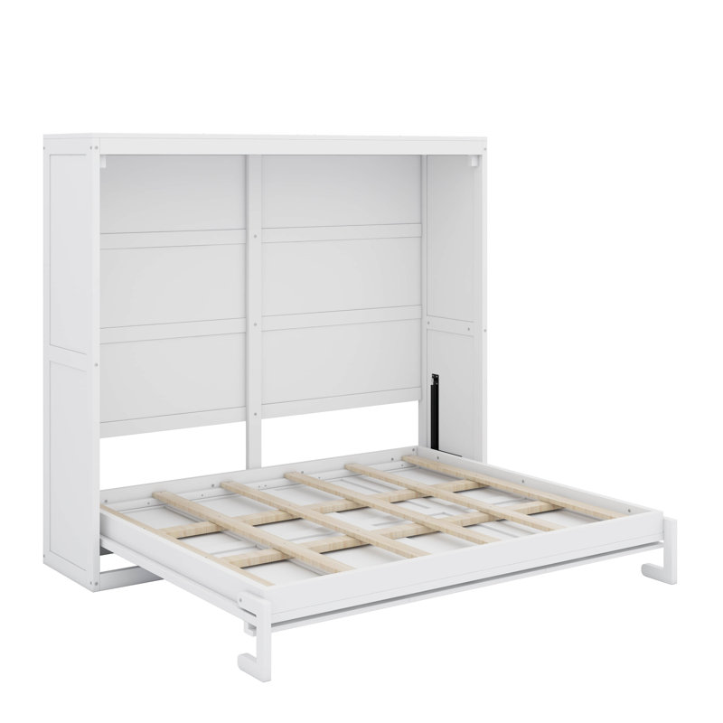 Lit escamotable double, Double, Blanc
