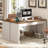 Farmhouse 59" Executive Simple Sturdy Computer Desk-1346657293