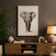 Elephant Presence Minimalist - Print-136771252-136771251