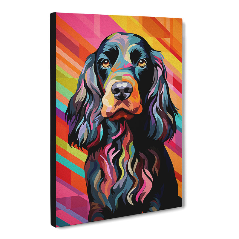 Cocker Spaniel Op No.2 - Wrapped Canvas, 76cm H x 50cm W x 3cm D