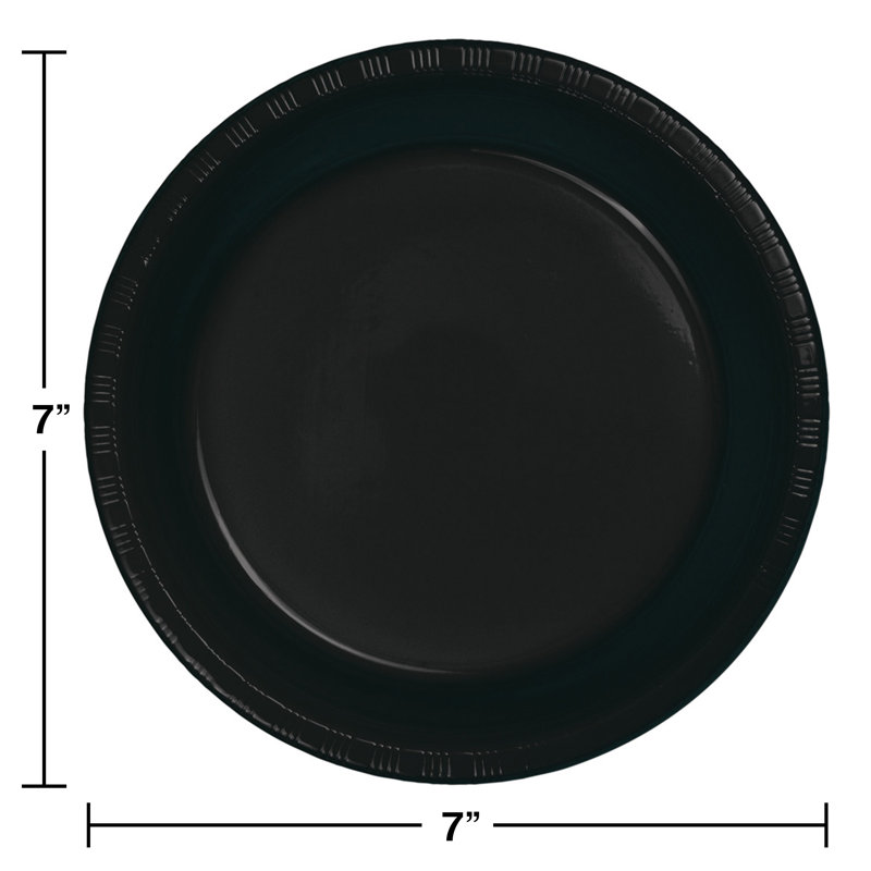 Disposable Dessert Plate, Black