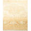 Tapis ivoire en laine noué à la main de conception unique 8 pi 1 po x 10 pi 4 po Vivalda Mogul