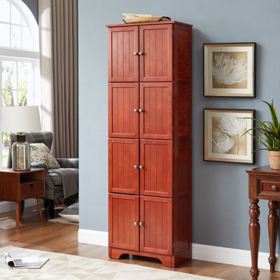 Armoire de rangement en coin avec 8 portes