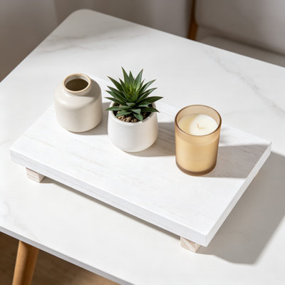 Petit support en bois pour piédestal, décor de salle de bain de ferme, élévateur décoratif en bois pour porte-savon de cuisine, comptoir, meuble-lavabo et évier