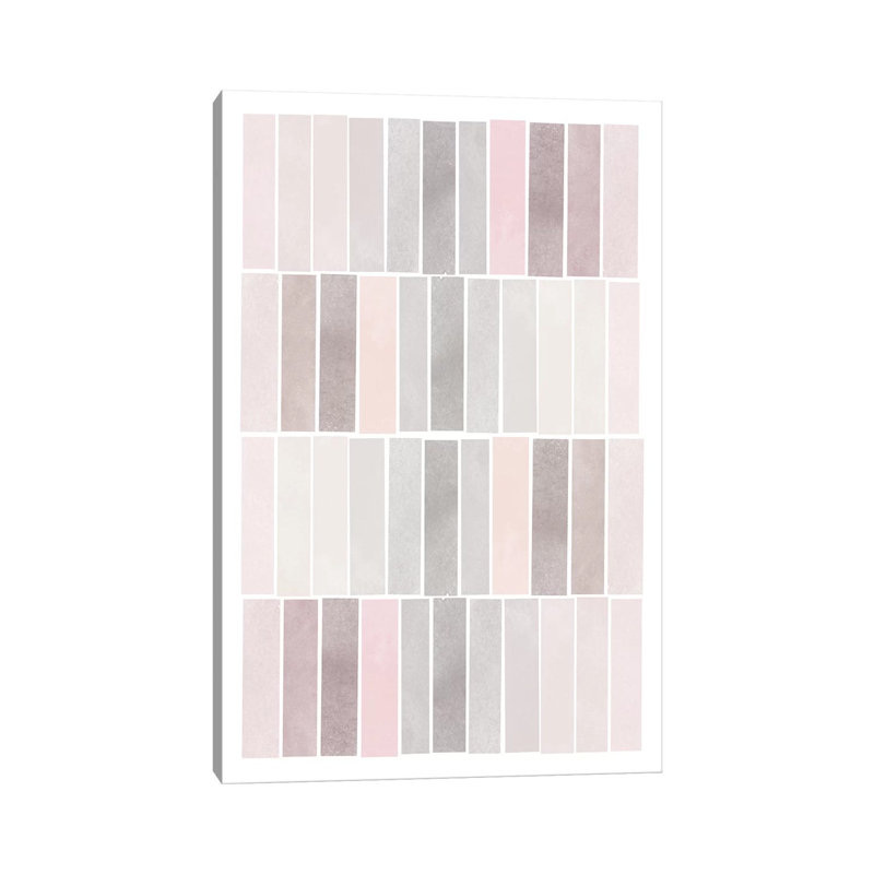 Blush Tone Watercolour by Leah Straatsma - Print on Canvas, 66.04cm H x 45.72cm W x 3.81cm D, Wrapped Canvas