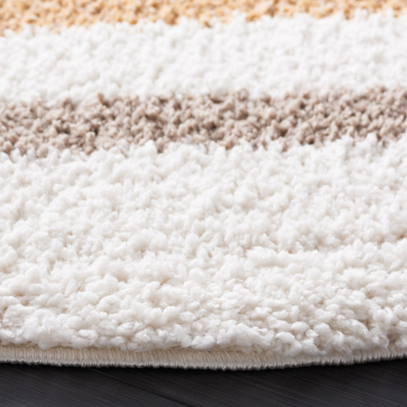 Tapis à poils longs Calico Performance, Rond 6 pi 7 po