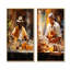 Cubain Cofee Amber préparation - ensemble de 2 impressions sur toile café-102569973-102569968