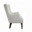 Fauteuil à oreilles rembourré capitonné avec pieds en bois massif-116545688