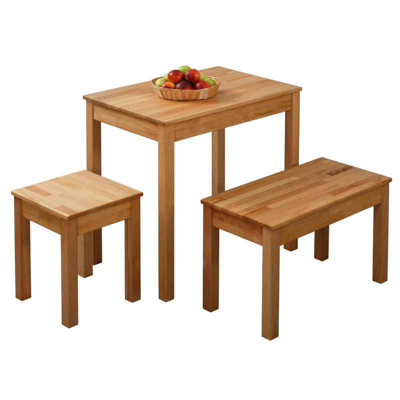 Juliana solid wood dining table, Beech Heartwood, H75 x L75 x W50cm