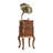 Brown+Gold Free Form Solid Wood+Copper Media Players