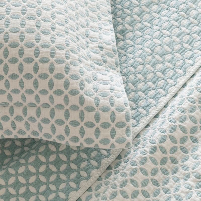 Leaf Woven Throw Blanket, King, Putty