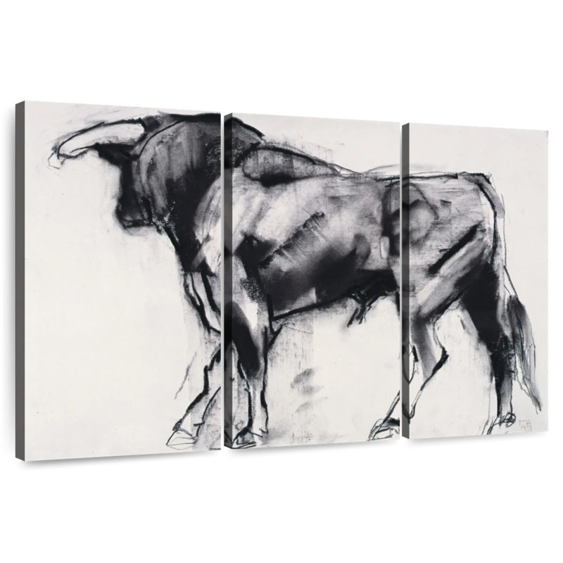 Brampt Toro Azul I, 48" H x 74" W