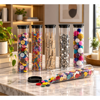 Plastic Storage Tubes 2" X 8.25"