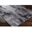Tapis taupe / bleu en polypropylène tissé à la machine à motif abstrait Cornwell-1721351278