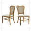 Ensemble de 2 chaises de salle à manger en rotin sans accoudoirs, alliant style Mid-Century et confort moderne pour un repas élégant-769551636