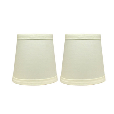 4'' H x 4'' W Cotton Empire Candelabra Shade