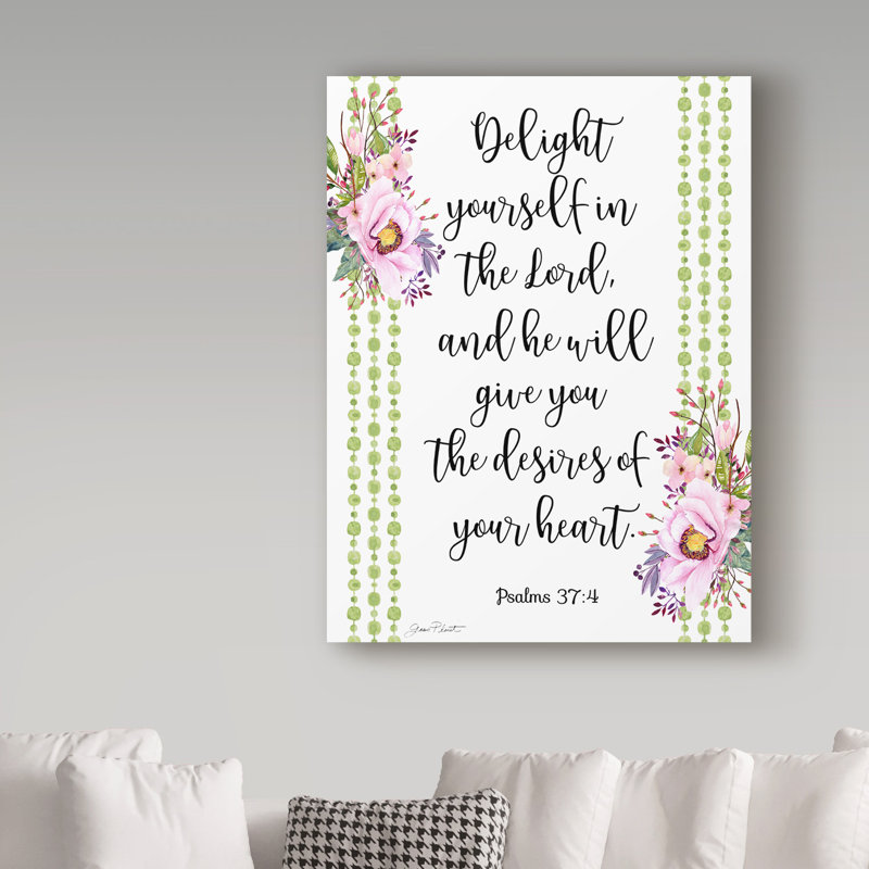 Deagen «Bible Verse Bouquet 2», art textuel sur toile tendue, H 32 po x l 24 po x P 2 po