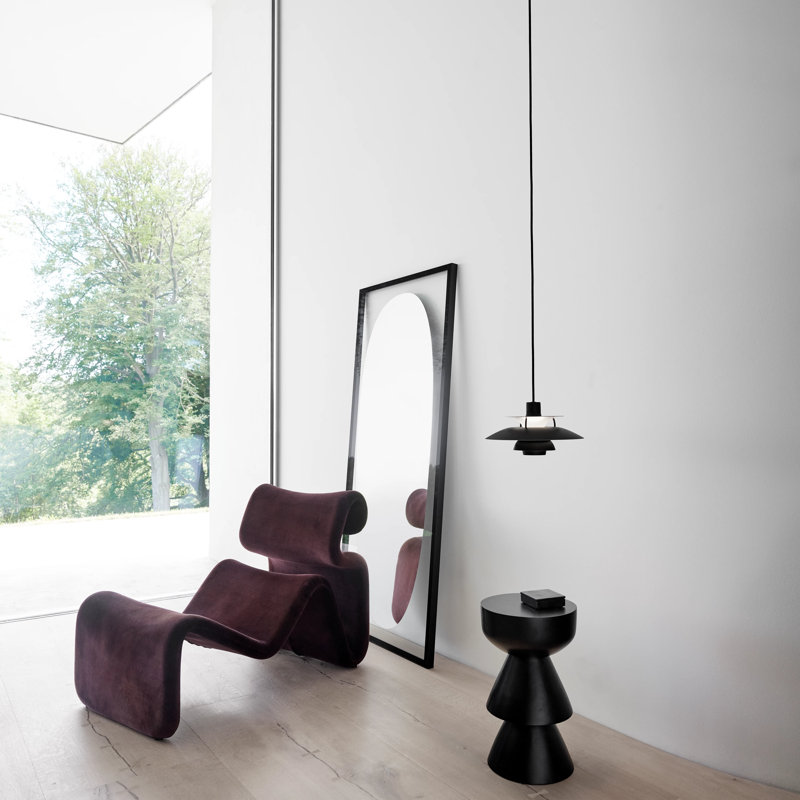 PH 5 1 - Light Pendant, Monochrome Black, 6.4" H x 11.8" W x 11.8" D
