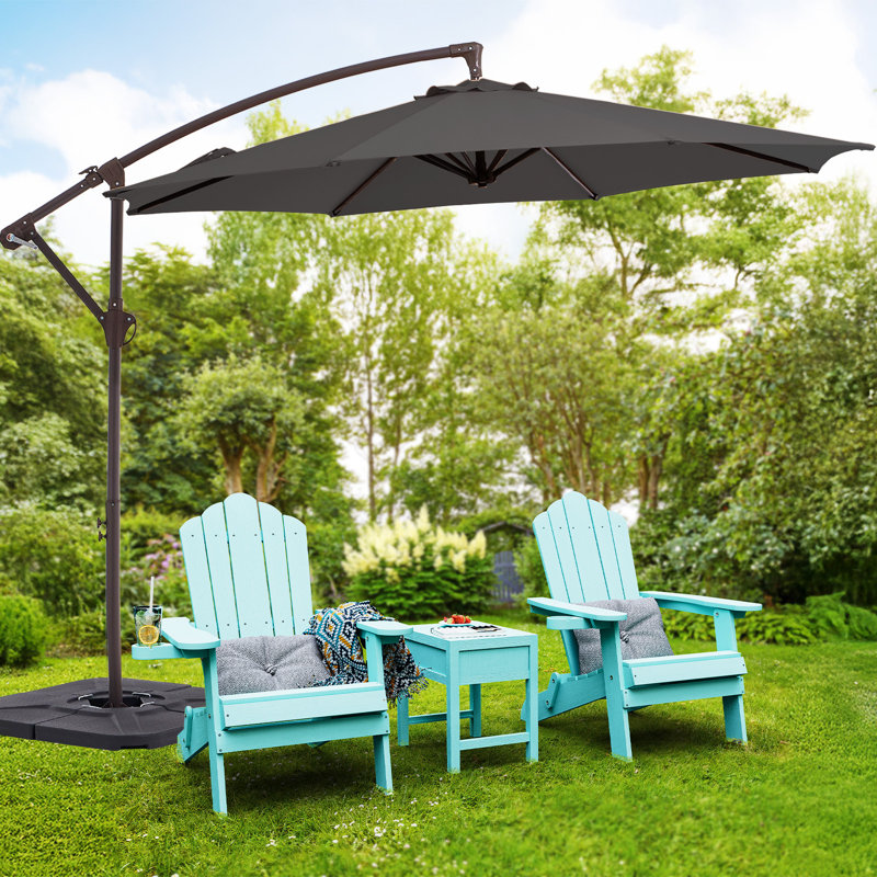 Parasol de patio 10 pi, Gris
