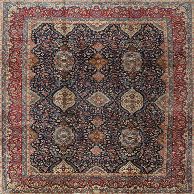 Tapis oriental rouge / bleu Harriet
