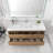 60 " W Wall Mounted Wall Mounted 1 Single Vanity Bathroom Vanity With Acrylic Top-47601372
