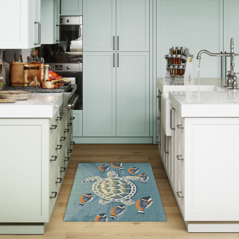 Cashtown Polyester Kitchen Mat, Rectangle 1'8" x 2'6"