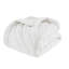 Édredon double / grand avec 2 taies décoratives - blanc, confortable et 3 pièces, remplissage 350 g / m², facile à nettoyer